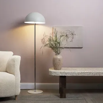 Stojací lampa Brilliant 70905/79 Stojanová lampa LILIAN béžová + TRAVERTIN