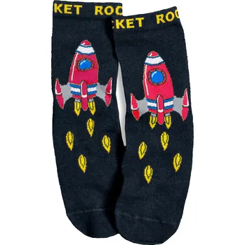 Chlapecké vzorované ponožky GATTA RAKETA černé Velikost: 36-38