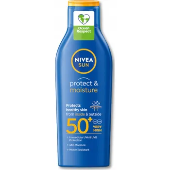 Přípravek na opalování NIVEA SUN Protect & Moisture Hydratační balzám na opalování SPF 50+, 200 ml