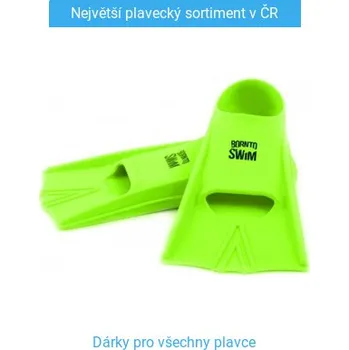 Ploutve Plavecké silikonové ploutve BornToSwim Green XL
