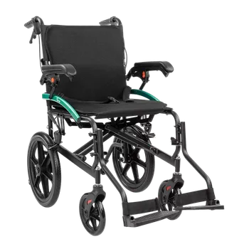 Invalidní vozík Lehký hliníkový skládací invalidní vozík Activ-Tim - průměr kol 16&quot; - Šířka - 46 cm