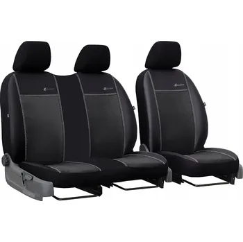 Potah sedadla Autopotahy do auta Ford Transit VII 2+1 (2014-2018) dodávka, Exclusive Alcantara, černá barva