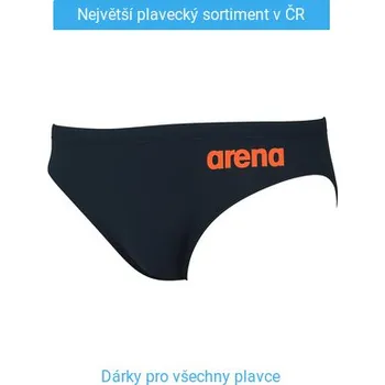 Pánské plavky Arena Solid Brief Asphalt XL - UK38