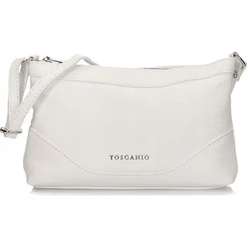 Kabelka Toscanio kabelka, typ kabelka přes rameno, z pravé lícové kůže, bílá