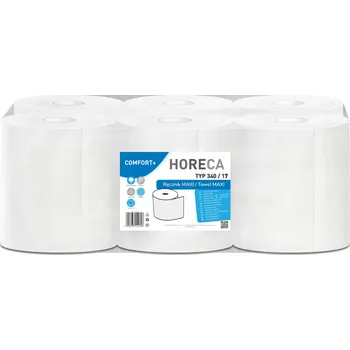 Papírový ručník Papírové utěrky celulóza Horeca v balení 6 ks bílé