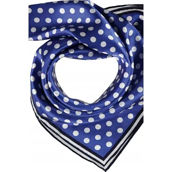 Šátek Dámský modrý hedvábný šátek Passigatti, vel. 53x53