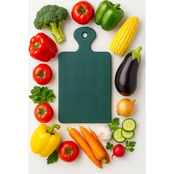 Kuchyňské prkénko Krájecí deska s rukojetí Molly 30x17 cm zelená
