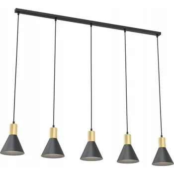 Emibig ROSA 5 BL Závěsné svítidlo Ocel s práškovým nástřikem Černá zlatá