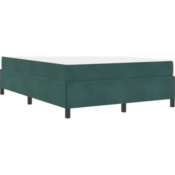 Ložnice Rámeček postele Tmavě zelený, bílý a zelený 140 x 190 cm Samet