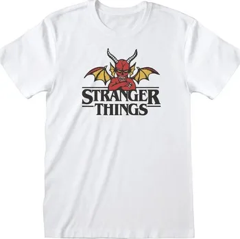 Pánské tričko Heroes inc tričko Stranger Things - Demon L Černá