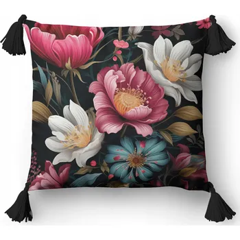 Povlak na polštářek Dekorační povlak na polštář 45x45cm Detexpol Květiny