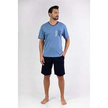 Pánské pyžamo Pánské pyžamo Regina 477 regina krátkým rukávem velikost M