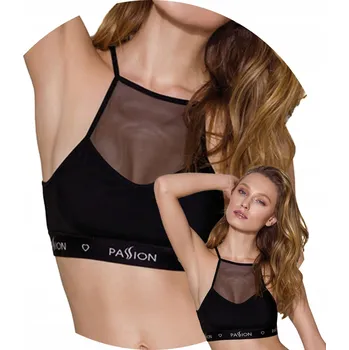 Podprsenka Passion PS006 černá černý M Sportovní podprsenka
