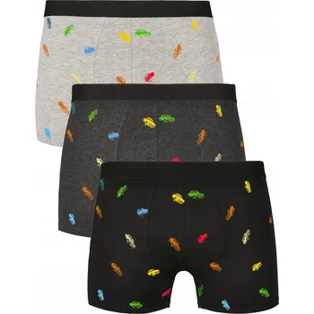 Boxerky Pánské bavlněné boxerky 3-pack - Autíčka, Velikost XL