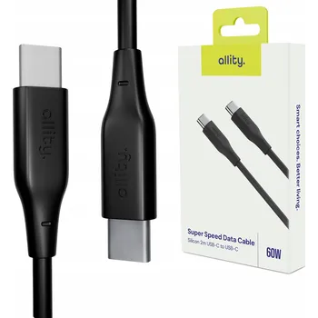 Datový kabel Kabel Allity USB-C - USB-C 2 m černý
