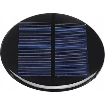 Fotovoltaický solární panel mini 5V/110mA, průměr 90mm