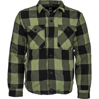 Pánská casual bunda Brandit Lumberjacket černá/olivová