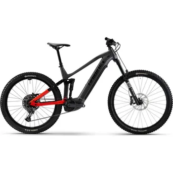 Elektrokolo Celoodpružené elektrokolo HAIBIKE AllMtn 4 Silver/Red/Black Glossy - L 2026