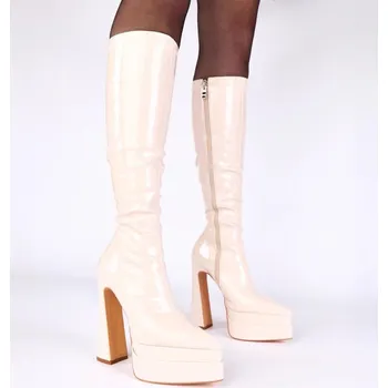 Dámské kozačky Kozačky na podpatku model 221355 Solea 40