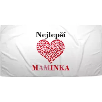 Osuška Sablio Ručník Nejlepší maminka - 30x50 cm