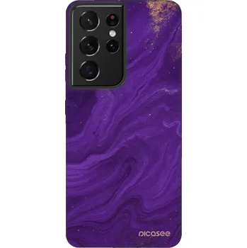 Pouzdro na mobilní telefon Picasee Fashion Case pro Samsung Galaxy S21 Ultra 5G G998B - Fialová