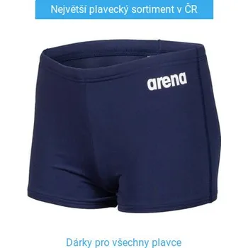 Chlapecké plavky Arena Solid Short Junior Navy/White 152cm