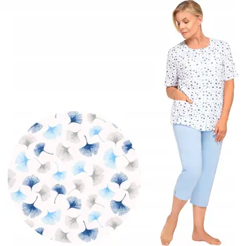 Dámské pyžamo Martel dámské pyžamo bavlna modré velikost 3XL