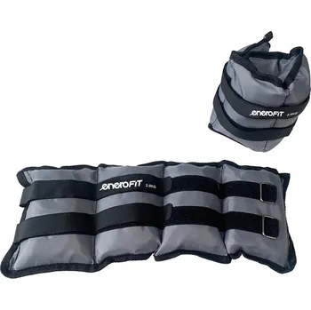 Sada závaží na zápěstí a kotníky ŠEDÁ 4KG (2x2KG) ENERO FIT