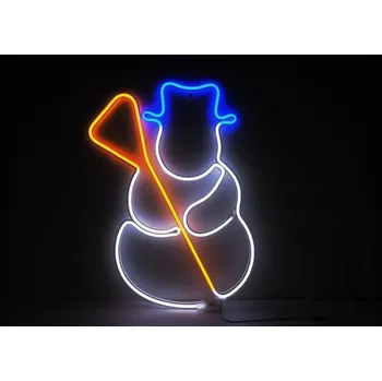 Vánoční dekorace Vánoční dekorace Sněhulák LED, 230V, IP44, 40x30cm