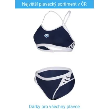 Dámské plavky Arena Icons Bikini Cross Back Solid Navy/White XS - UK30