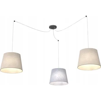 Závěsné svítidlo ASCOT 3 MIX klasické, stínidla, černé, šedé, béžové