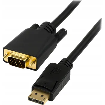Video kabel KABEL BLOW PŘECHODKA ADAPTÉR DISPLAYPORT VGA ČERNÝ 1,8M