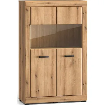 Obývací stěna ML meble Vitrína Dora 03 LED osvětlení: Včetně LED osvětlení