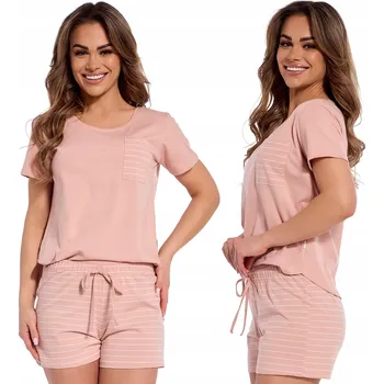 Dámské noční prádlo Cornette dámské pyžamo bavlna růžové, velikost M