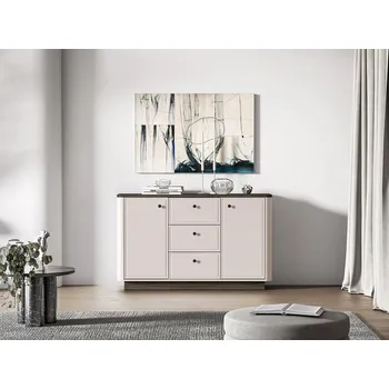 Komoda Široká komoda ARLENA - dub / kašmír