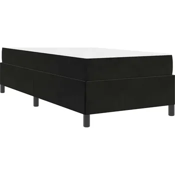 Postel Rámeček postele Černý a Bílý a Černý 80 x 200 cm Samet