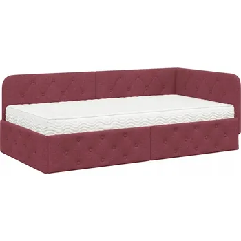 Postel Rám postele Červené víno 100 x 200 cm, látka