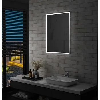 vidaXL Koupelnové nástěnné zrcadlo s LED osvětlením 60 x 80 cm [144718]