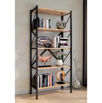 Obývací pokoj VCM Policový regál Insasi, dub medový 487284