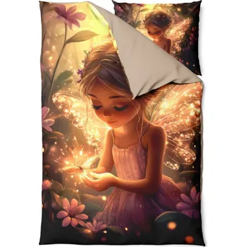 Bavlněné povlečení premium satén víla září