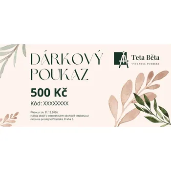 Dárkový potravinový koš Elektronický dárkový poukaz TetaBeta.cz v hodnotě 500 Kč