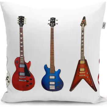 Polštář Sablio Polštář Kytary 2 - 40x40 cm