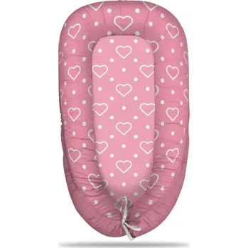 Hnízdečko pro miminko Sablio Hnízdečko pro miminko Srdce a tečky