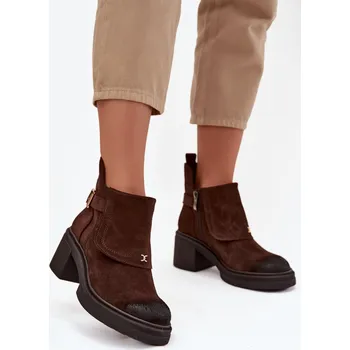 Dámská zimní obuv Boty na podpatku model 220893 Step in style 39