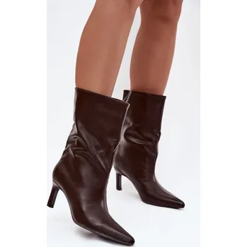 Dámská zimní obuv Boty na podpatku model 221519 Step in style 41