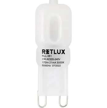 Žárovka Žárovka Retlux RLL 461, LED, G9, 2W, teplá bílá