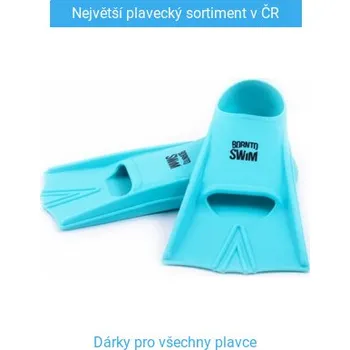 Ploutve Plavecké silikonové ploutve BornToSwim Turquoise XL