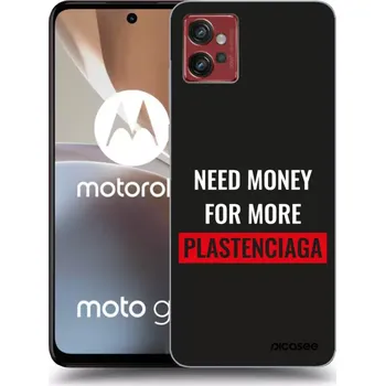 Pouzdro na mobilní telefon Picasee silikonový průhledný obal pro Motorola Moto G32 - More PLASTENCIAGA