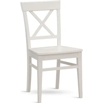 Jídelní židle GRANDE masiv – celodřevěná židle - bílá