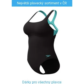 Dámské plavky Speedo Flex Band Swim Bra 1 Piece Anthracite Blue XL - UK38